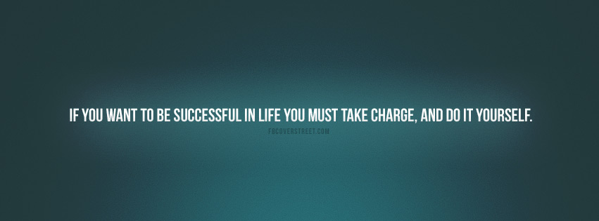 Take Charge And Do It Yourself Quote Wallpaper