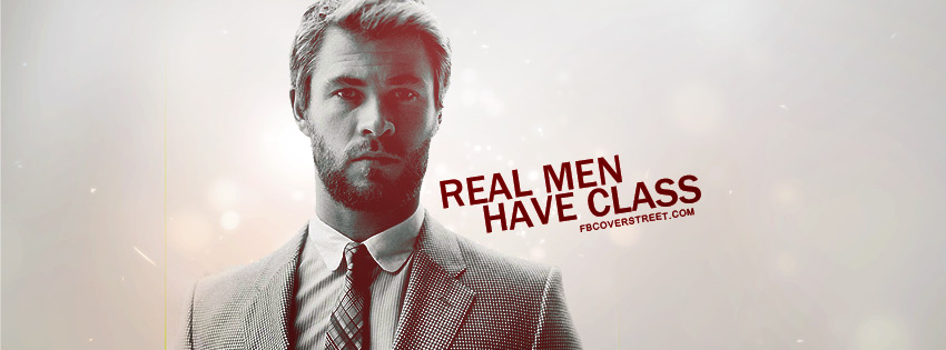 Real Men Have Class Chris Hemsworth Wallpaper
