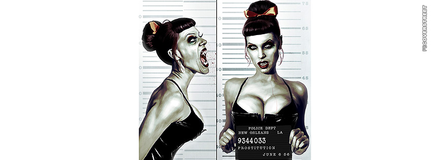 Sexy Vampire Mugshot  Wallpaper