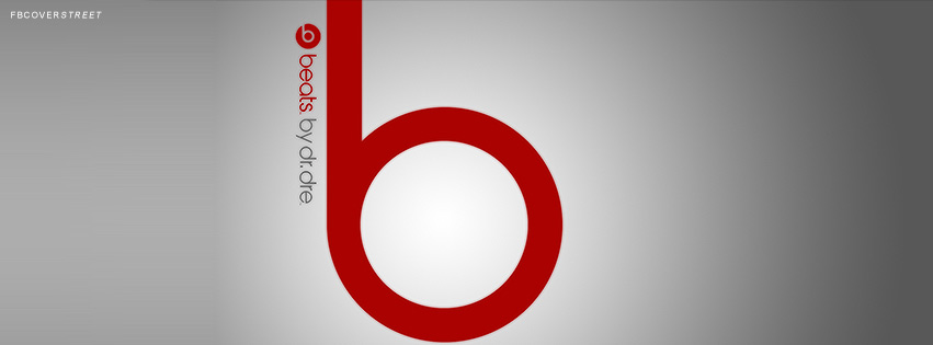 Beats By Dre Grey Red Logo  Wallpaper
