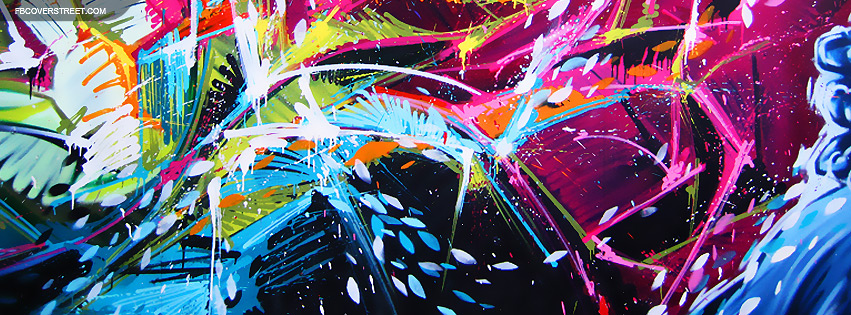 Colorful Graffiti Paint Splash Wallpaper