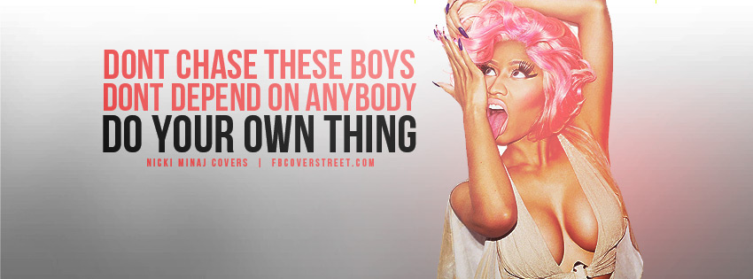 Nicki Minaj Do Your Own Thing Quote Wallpaper