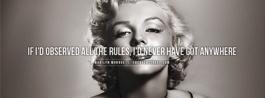 Marilyn Monroe Observe Rules Wallpaper