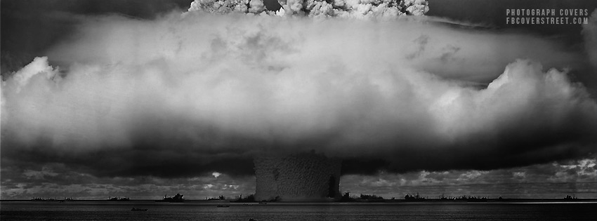 Vintage Atomic Explosion Wallpaper