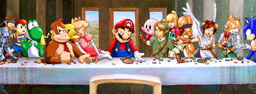 Video Game Characters The Last Supper  Wallpaper
