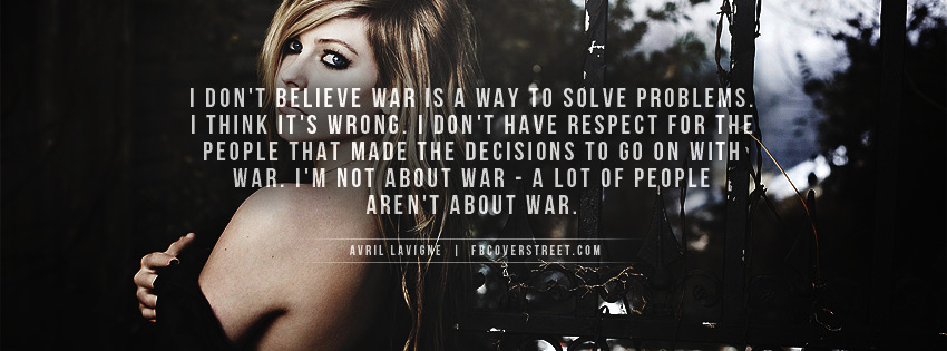 Avril Lavigne War Wallpaper