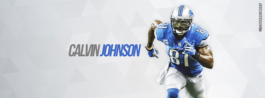 Detroit Lions Calvin Johnson FB Cover  Wallpaper