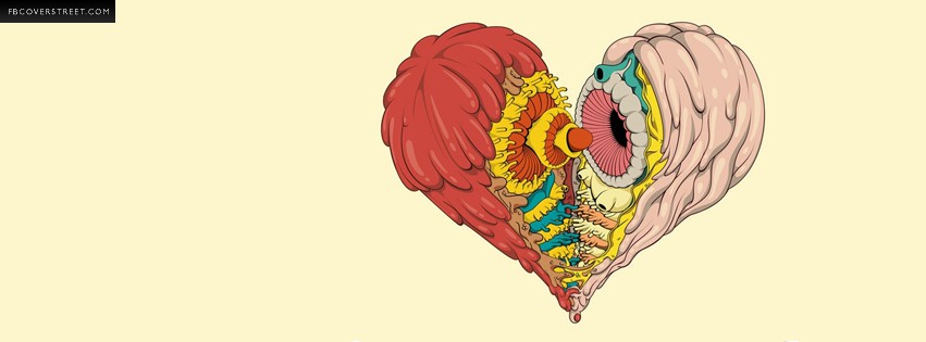 Split Artistic Heart  Wallpaper