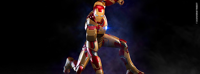 Iron Man Landing Stance Movie Cover  Wallpaper