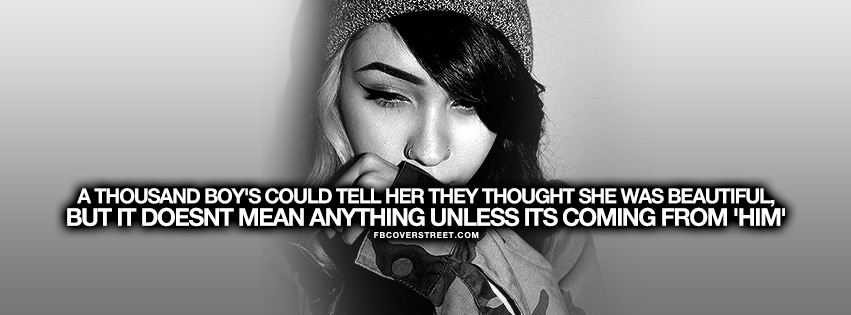 A Thousand Boys Could Tell Her Shes Beautiful Quote Wallpaper