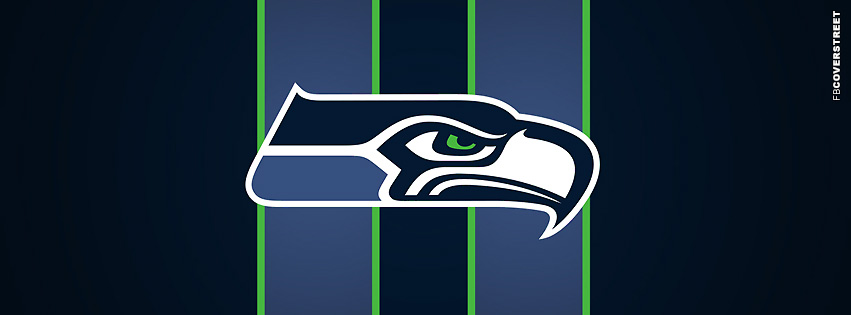 Seattle Seahawks Striped Logo Facebook Cover  Wallpaper