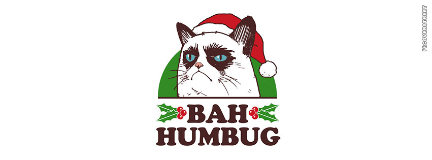 Bah Humbug Grumpy Cat  Wallpaper