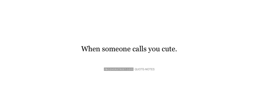 When Someone Calls You Cute Wallpaper
