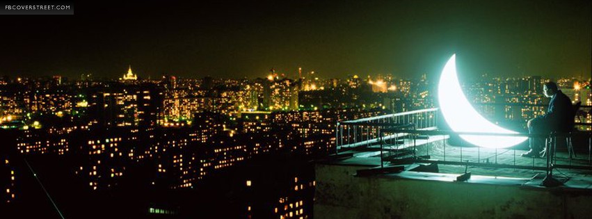 Illuminated Moon Cityscape  Picture