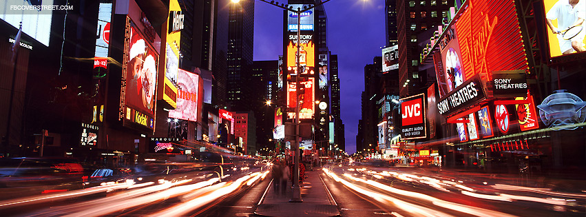 New York City Times Square Light Motion Traffic Wallpaper