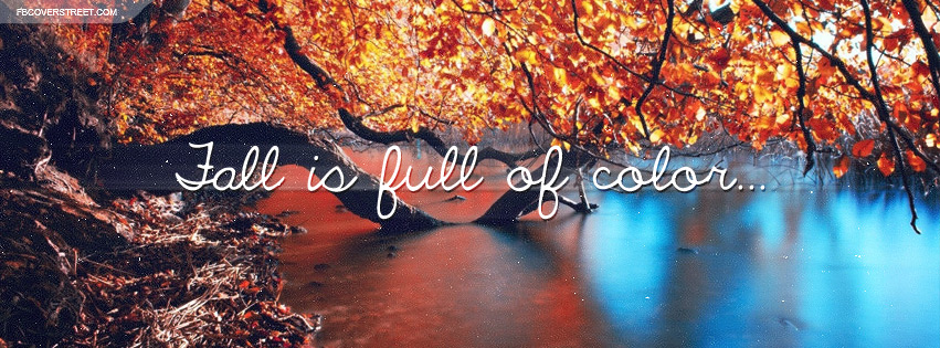 Fall Is Full of Color Tree Growing Into A Lake Wallpaper
