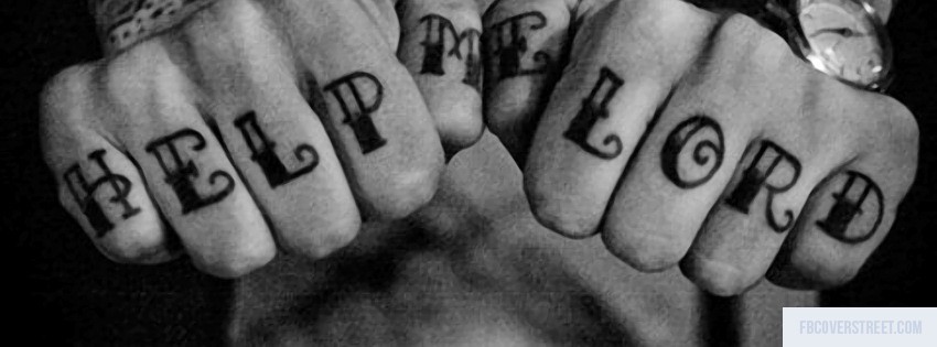 Help Me Lord Black and White Wallpaper