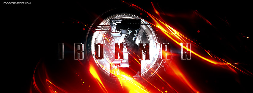 Iron Man 3 Abstract Red Glowing Logo Wallpaper