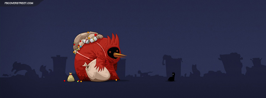 Strange Monster and Scary Cat Picture