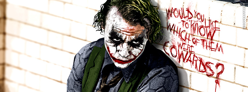 Which Of Them Were Cowards The Joker Quote  Wallpaper