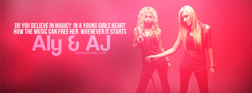 Aly & AJ Do You Believe In Magic Quote Wallpaper