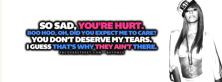 So Sad Youre Hurt Beyonce Quote Lyrics  Wallpaper