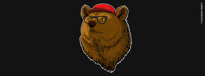 Hipster Bear  Wallpaper