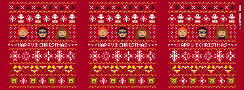 Harry Potter Merry Christmas Pattern  Wallpaper