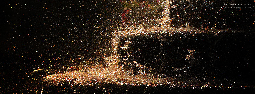 Water Splashing Steps Wallpaper