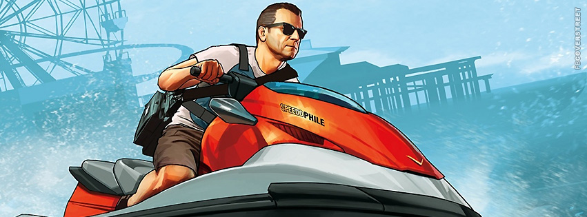 Michael Riding A Speedphile Jetski GTA V  Wallpaper
