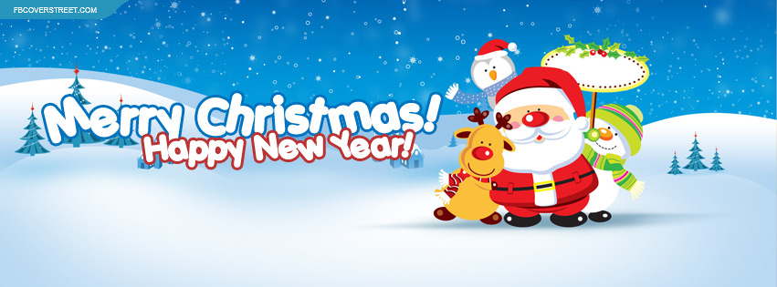 Merry Christmas Happy New Year Wallpaper