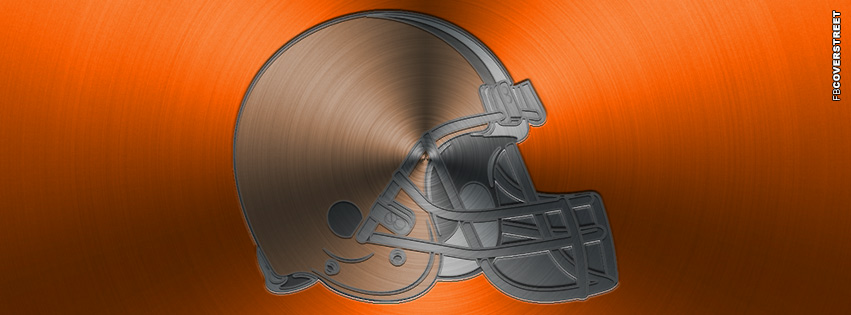 Cleveland Browns Aluminum Logo Facebook Cover  Wallpaper