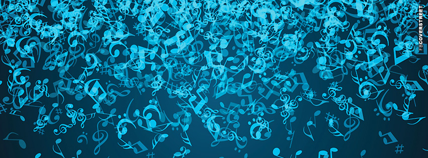 Abstract Floating Musical Notes  Wallpaper