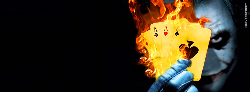 The Joker Flaming Cards Heath Ledger Movie Cover  Wallpaper