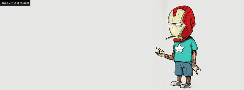 Tattooed Rockstar Smoking Ironman  Wallpaper