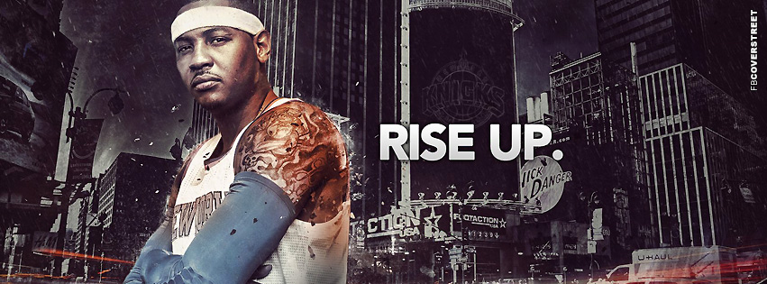 New York Knicks Carmelo Anthony Rise Up  Wallpaper