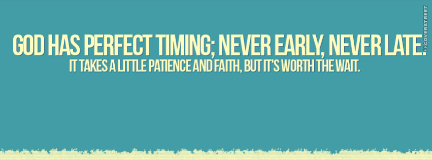 God Has Perfect Timing  Wallpaper