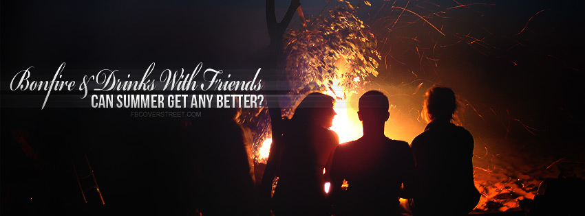 Bonfire And Drinks With Friends Wallpaper