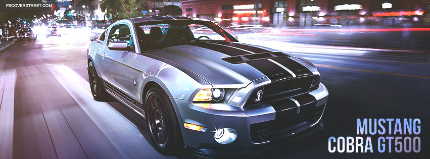 Silver Ford Mustang Cobra GT500 Wallpaper