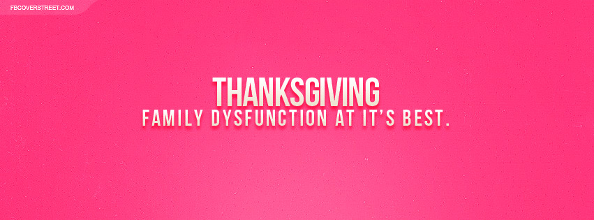 Thanksgiving Family Dysfunction Pink Wallpaper