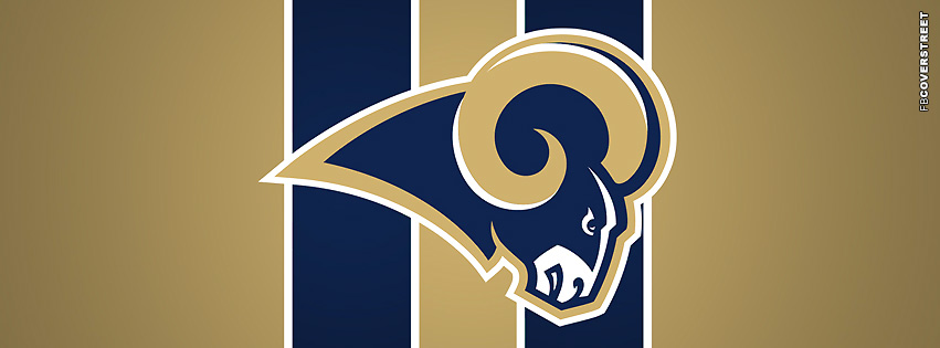 St Louis Rams Striped Logo Facebook Cover  Wallpaper