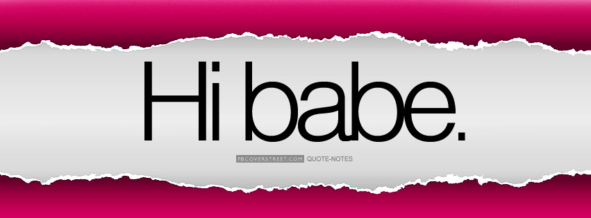 Hi Babe Wallpaper