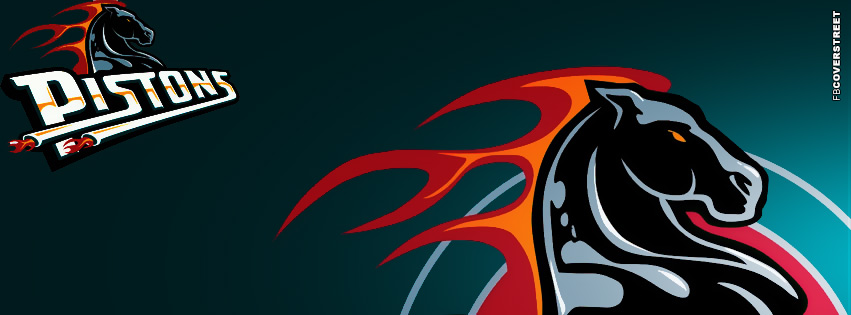 Detroit Pistons Logo FB Cover  Wallpaper