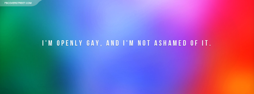 Openly Gay and Not Ashamed of It Wallpaper