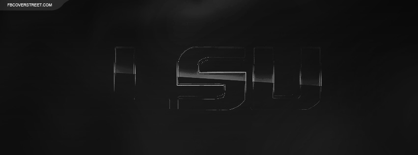 Louisiana State University Black and Silver Logo Wallpaper