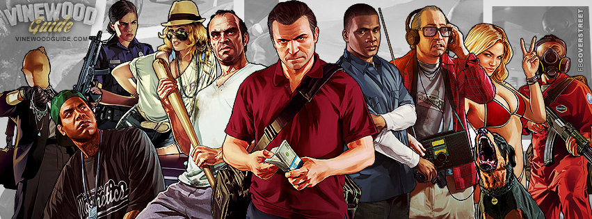 GTA V Character Artwork Facebook Cover  Wallpaper