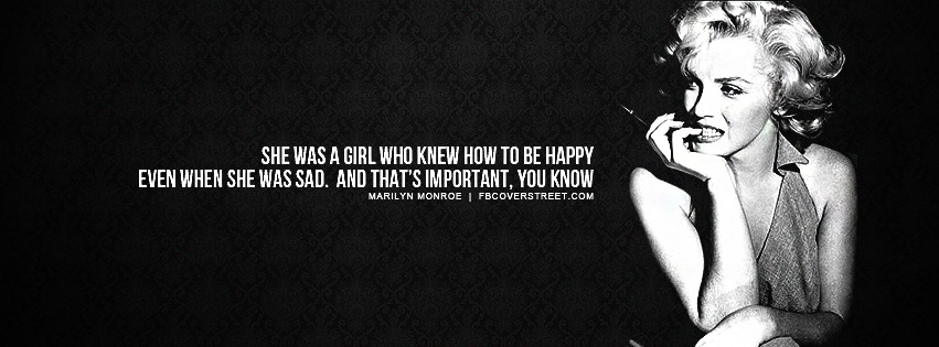 Marilyn Monroe She Was Happy Quote Picture