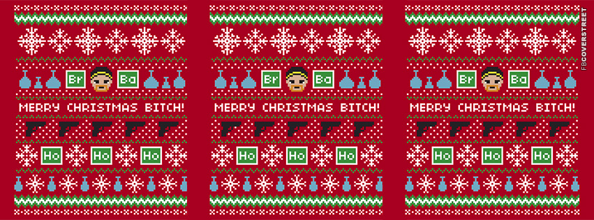 Merry Christmas Bitch Breaking Bad Pattern  Wallpaper