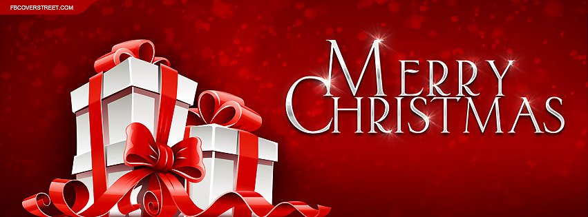 Merry Christmas Stacked Presents Wallpaper