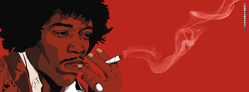 Hendrix Smoking a Joint  Wallpaper